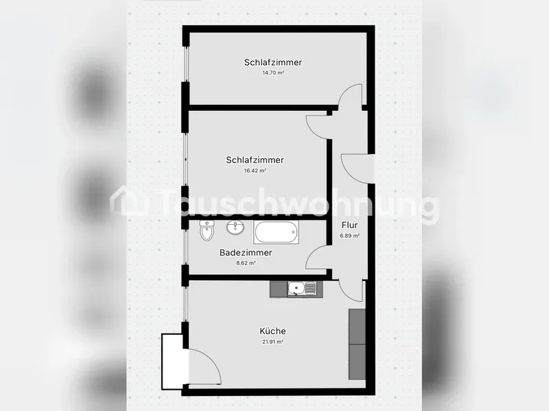 Tauschwohnung: Frisch renovierte schöne 2,5 Zimmerwohnung in ruhiger Lage — photo 1